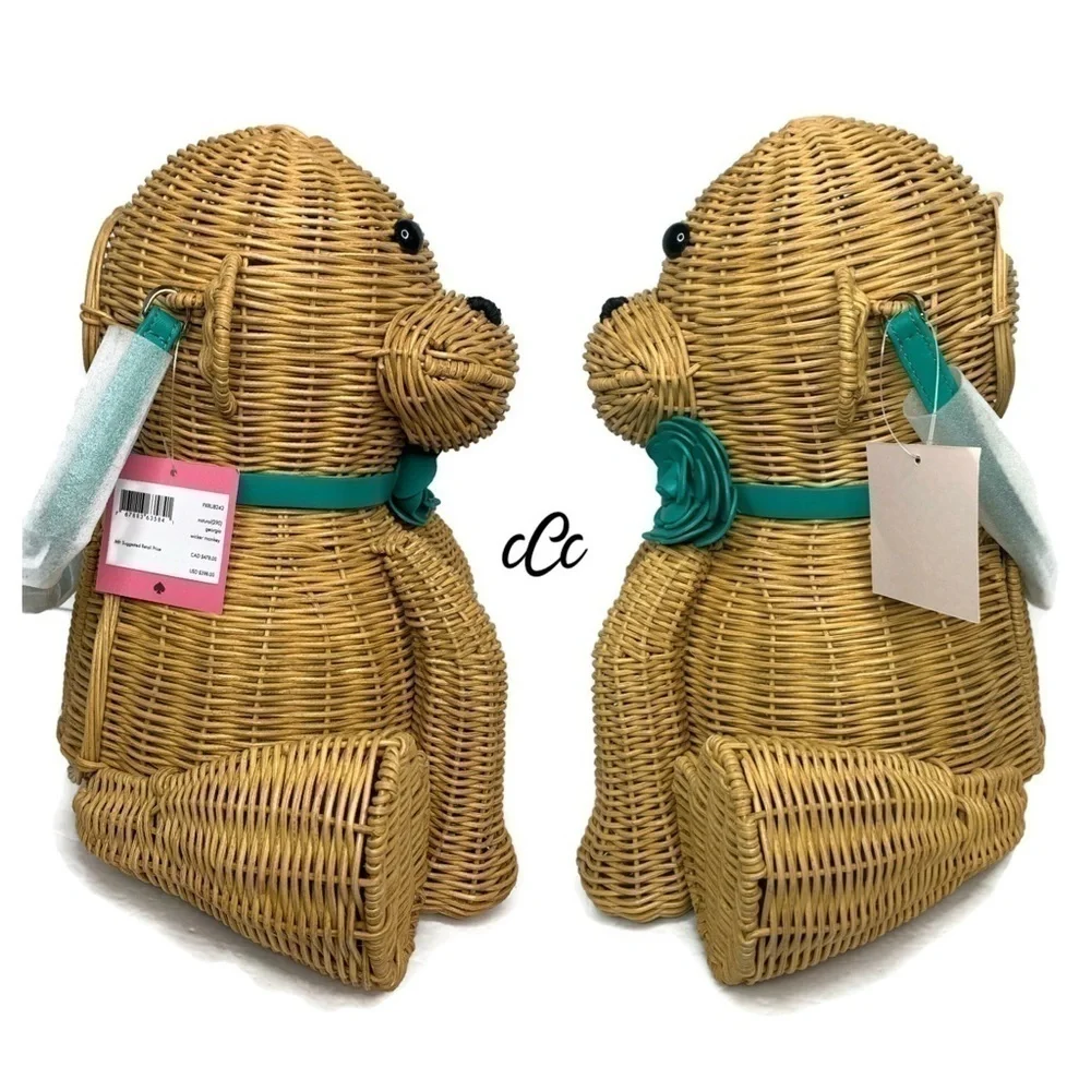 Kate Spade Monkey 🐒 Wicker Novelty Rare Bag